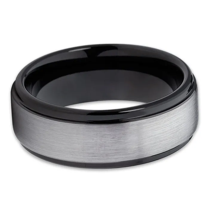 Clean Casting Jewelry Rings Black Tungsten Wedding Ring Black Wedding Band Tungsten Wedding Ring Ring