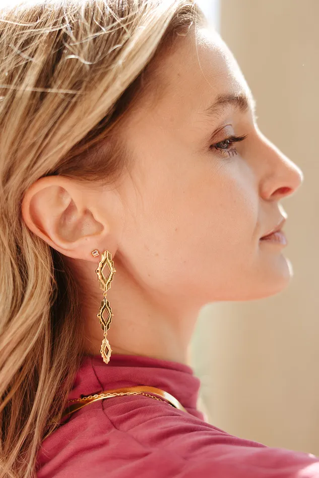 Earrings Astra Earrings Gold Sierra Winter Jewelry