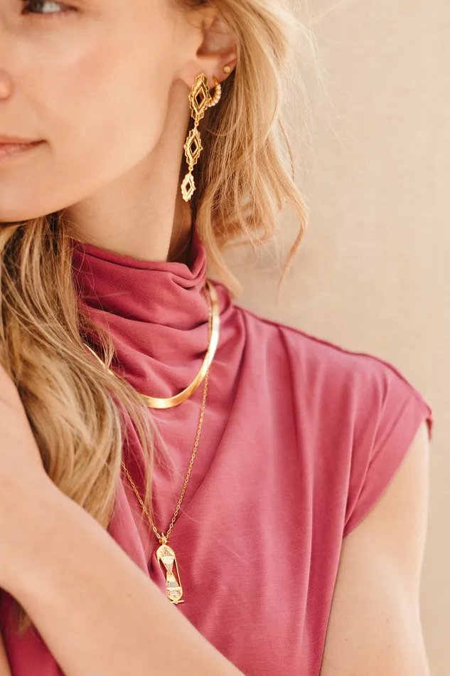 Earrings Astra Earrings Gold Sierra Winter Jewelry