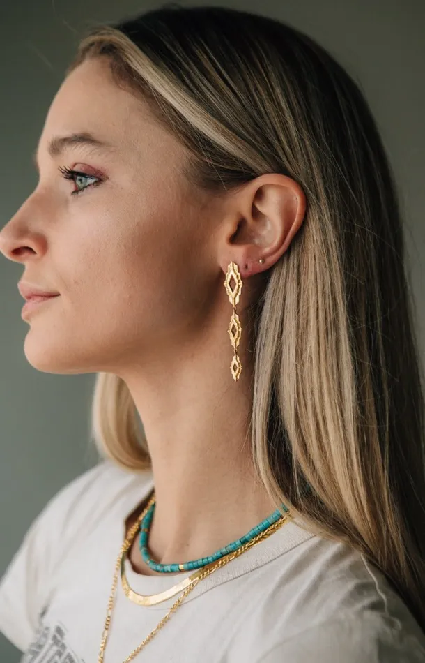Earrings Astra Earrings Gold Sierra Winter Jewelry