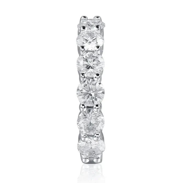 Earrings Luxus Moissanite Rings Jewelry Platinum Plated Silver Hoop Moissanite Earrings 24ctw Platinum Moissanite Earrings
