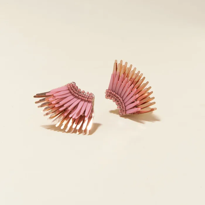 Earrings Mini Madeline Earrings Blush Rosegold Mignonne Gavigan