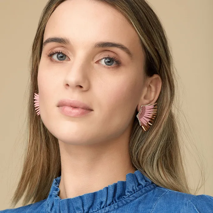 Earrings Mini Madeline Earrings Blush Rosegold Mignonne Gavigan
