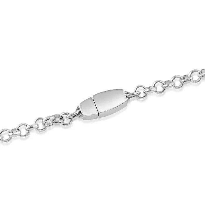 Eternity Collars Necklaces Locking Sterling Silver Chain Necklace with Maori Twist Pendant