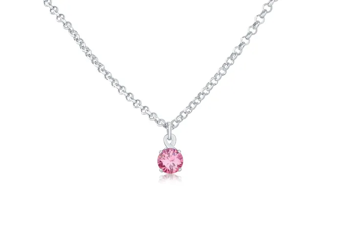 Eternity Collars Necklaces Locking Sterling Silver Chain Necklace with Maori Twist Pendant