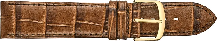 Graham Watches Fleurus Alligator Embossed Leather Watch Strap 194
