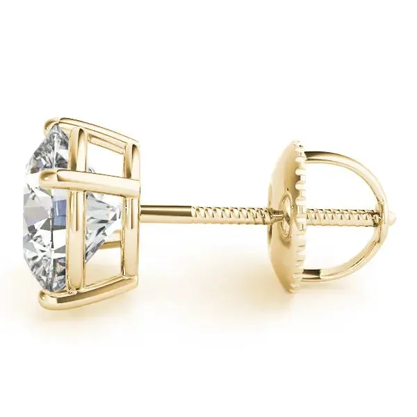 Luxus Moissanite Rings Jewelry 14k White Yellow Rose Gold 4Prong Stud Moissanite Earrings 1ctw 4ctw Earrings