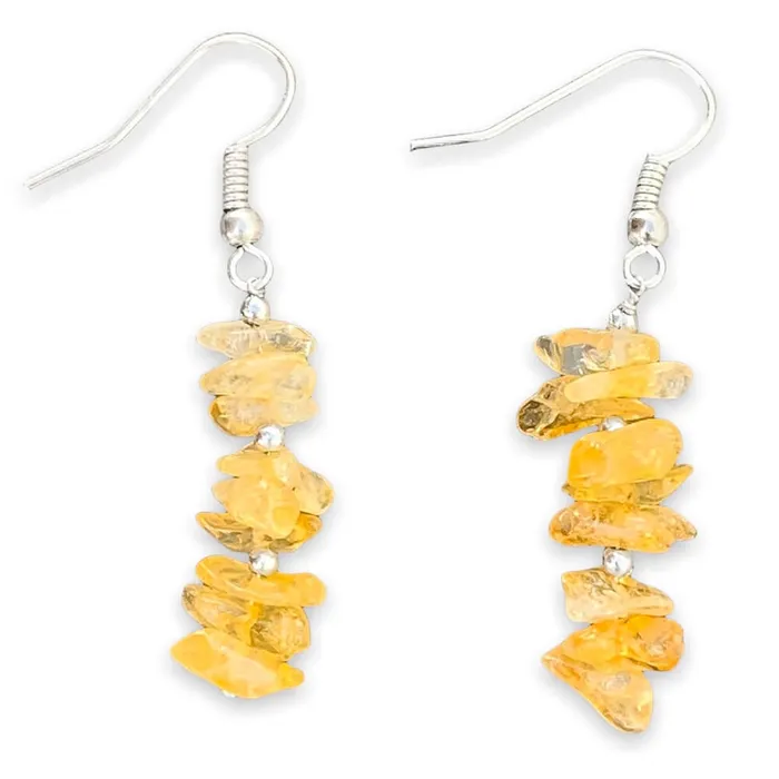 Magic Crystals Earrings Citrine Drop Earrings