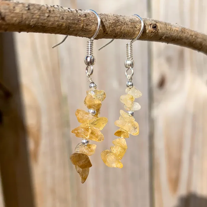 Magic Crystals Earrings Citrine Drop Earrings