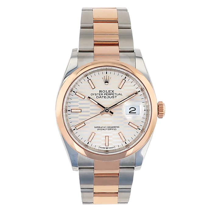 PreStyled Sets Shop IDC estore Rolex 126201 Datejust Rolesor Oystersteel 18K Everose Gold 36mm Preowned