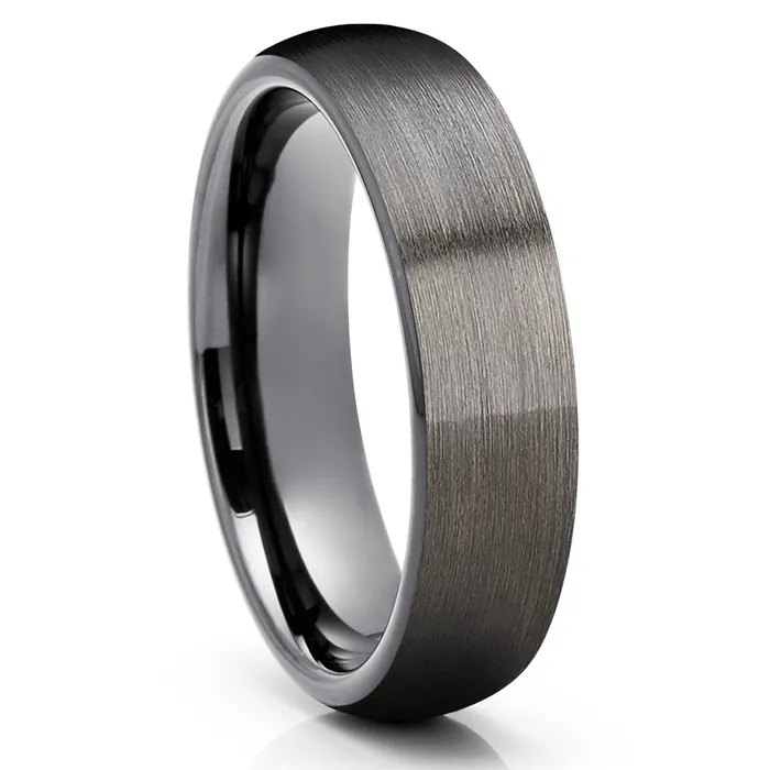 Rings Gunmetal Wedding Ring Gunmetal Wedding Band Tungsten Wedding Ring Wedding Ring Clean Casting Jewelry