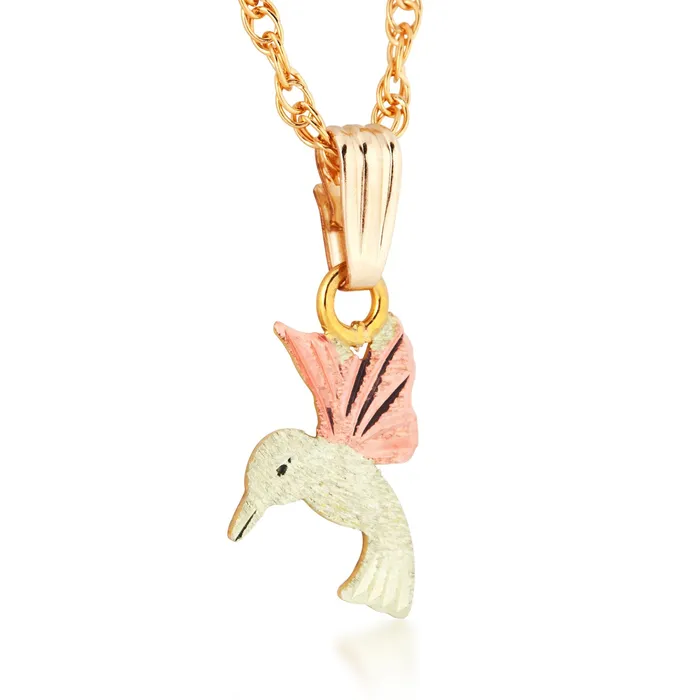 TR Jewelry Concepts Necklaces Landstroms Black Hills Gold Hummingbird Pendant