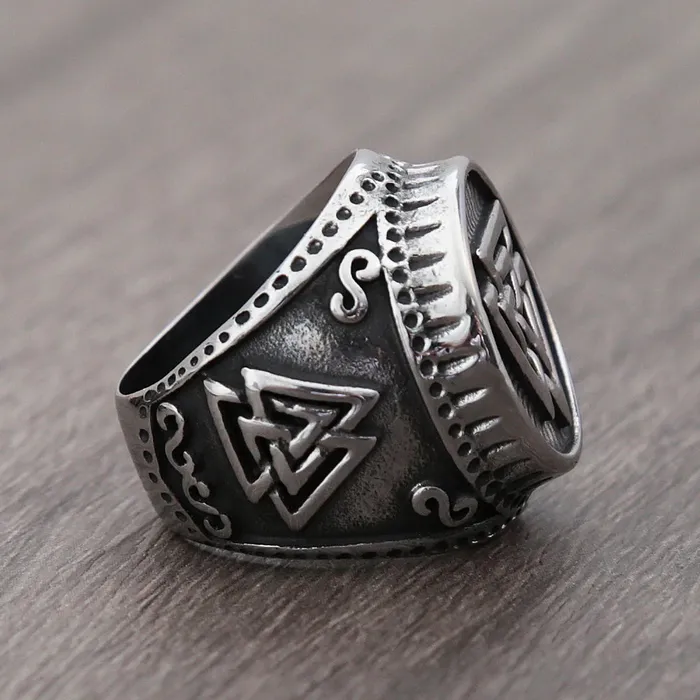 Valhalla Vikings Rings Viking Ring Triple Valknut
