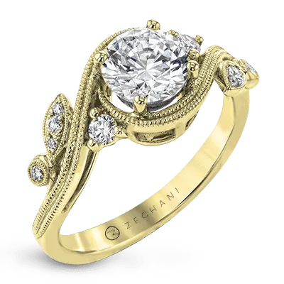 Zeghani Nature Lover Engagement Ring Setting International Diamond Center Rings